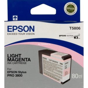 Epson Μελάνι Inkjet T5806 Light Magenta (C13T580600) (EPST580600).( 3 άτοκες δόσεις.)