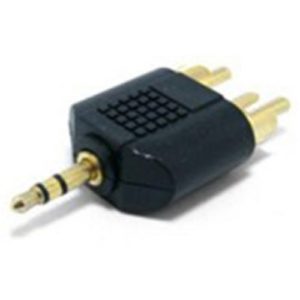 CABLEXPERT 3.5MM PLUG TO 2 x RCA PLUG STEREO AUDIO ADAPTER A-458