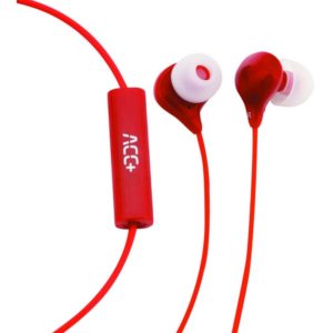 Hands Free Maxcom Soul Stereo Earphones 3.5mm Κόκκινα με Μικρόφωνο και Πλήκτρο Απάντησης/Σίγασης.