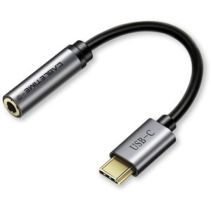 CABLETIME καλώδιο USB Type-C σε 3.5mm C160, Digital Version, 0.1m, μαύρο 5210131038529.