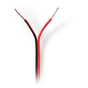 NEDIS CAGW0500BK1000 Speaker Cable 2x 0.50 mm2 100 m Wrap Black/Red NEDIS.
