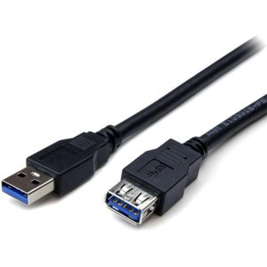POWERTECH καλώδιο USB 3.0 σε USB female CAB-U123, copper, 1.5m, μαύρο CAB-U123.