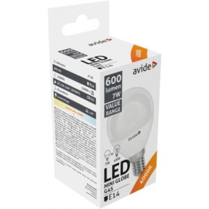 Avide LED Σφαιρική 7W E14 Λευκό 4000K Value.