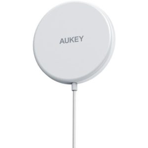Ασυρματος Φορτιστης Aukey Series 15w Magsafe για iPhone Ασπρος. (AUKEYLCA1W)