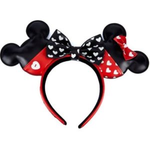Loungefly: Disney Mickey And Minnie Valentines Headband (WDHB0100).