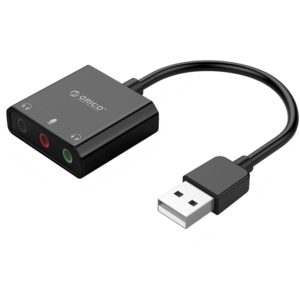 ORICO USB κάρτα ήχου SKT3, USB2.0, 3x 3.5mm, μαύρο SKT3-BK-BP.