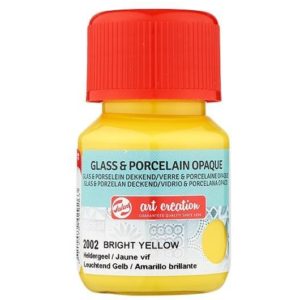 Talens χρώμα glass/porcelain opaque 2002 bright yellow 30ml.