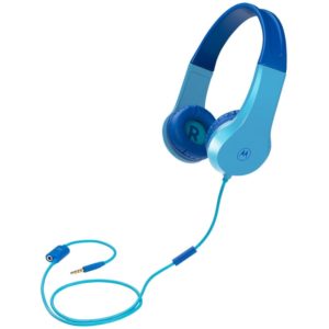 Motorola JR200 Blue Οn ear παιδικά ακουστικά Hands Free με splitter.