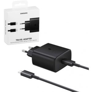 SAMSUNG TYPE-C CHARGER AND CABLE 45W BLACK EP-TA4510XBEGEU( 3 άτοκες δόσεις.)