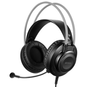 A4TECH Headset FH200U, USB, 50mm ακουστικά, DSP stereo, μαύρα FH200U.