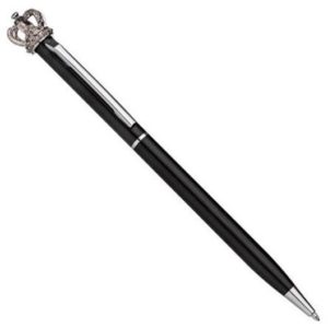 Στυλό μεταλλικό με κορώνα μαύρο.