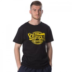 T-shirt Olympus Champions Cotton Black / Yellow