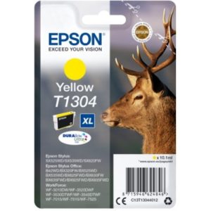 Ink Epson T13044010 Yellow with pigment ink new series Stag-Size XL. C13T13044012.