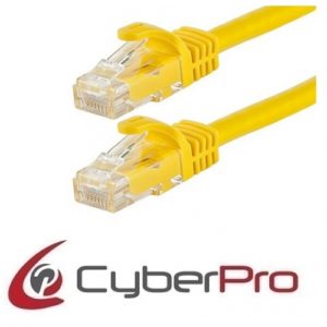 CYBERPRO UTP Cable Cat6 yellow 1m