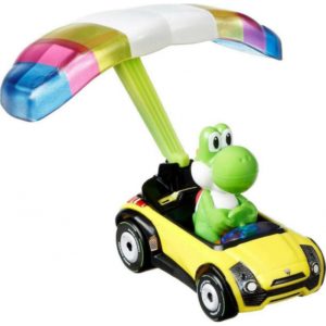 Mattel Hot Wheels Mario Kart: Yoshi Sports Coupe + Parafoil (GVD32).