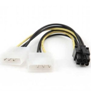 CABLEXPERT INTERNAL POWER ADAPTER CABLE FOR PCI EXPRESS, 6pin TO MOLEX x 2 pcs CC-PSU-6