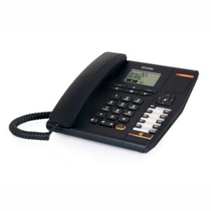 Σταθερό Ψηφιακό Τηλέφωνο Alcatel Temporis 880 Μαύρο, με Μεγάλη Οθόνη, Ανοιχτή Ακρόαση και Υποδοχή Σύνδεσης Ακουστικού Κεφαλής (RJ9).( 3 άτοκες δόσεις.)