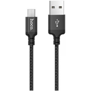 Καλώδιο σύνδεσης Hoco X14 Times Speed USB σε Micro USB Fast Charging 2.4A Μαύρο 1m σε πλαστική συσκευασία.
