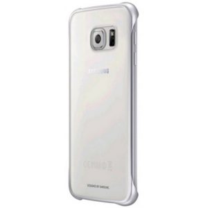Θήκη Faceplate Samsung Clear Cover EF-QG920BSEGWW για SM-G920F Galaxy S6 Διάφανο - Ασημί.
