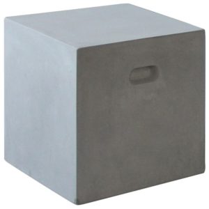 CONCRETE Cubic Σκαμπό Κήπου - Βεράντας, Cement Grey 37x37x40cm Ε6203.( 3 άτοκες δόσεις.)