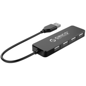 ORICO USB Hub FL01, 4x USB, μαύρο FL01-BK-BP.