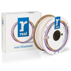 REAL PETG 3D Printer Filament - White- spool of 1Kg - 2.85mm (REFPETGRWHITE1000MM285).