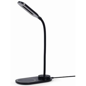 GEMBIRD DESK LAMP WITH WIRELESS CHARGER BLACK TA-WPC10-LED-01