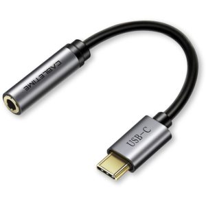CABLETIME καλώδιο USB Type-C σε 3.5mm θηλυκό C160, 0.1m, μαύρο 5210131038536.
