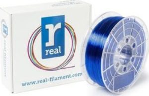 REAL PETG 3D Printer Filament - Translucent Blue - spool of 1Kg - 1.75mm (REFPETGBLUE1000MM175).
