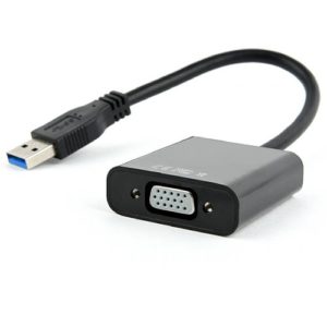 CABLEXPERT USB3 TO VGA VIDEO ADAPTER BLACK AB-U3M-VGAF-01