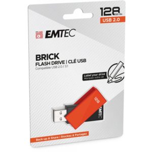 Emtec USB2.0 C350 128GB Orange - ECMMD128GC352. ECMMD128GC352.