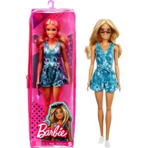Mattel Barbie Doll - Fashionistas #173 - Blond Hair, Brown Skin Doll Fullbody Shorts (GRB65).