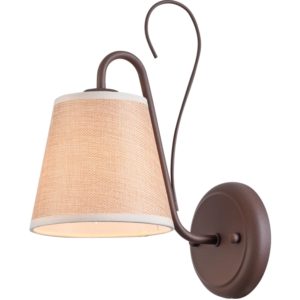Home Lighting E005-1 SENSO WALL LAMP BROWN & BEIGE SHADE A4 77-3669( 3 άτοκες δόσεις.)