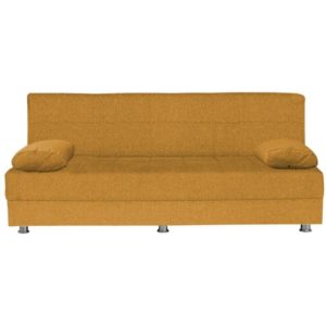 ArteLibre Καναπές Κρεβάτι Τριθέσιος LAURA Μουσταρδί 190x75x80cm.( 3 άτοκες δόσεις.)