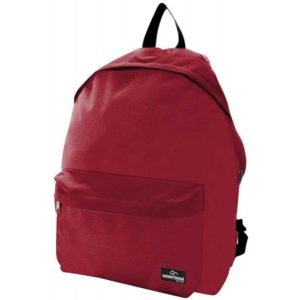 Montana τσάντα πλάτης εφηβική κόκκινη με μπροστινή θήκη 40x29x16.5εκ..