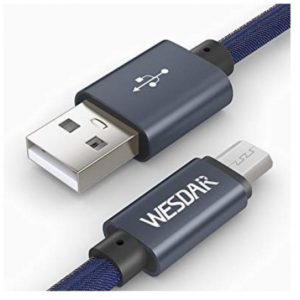 Wesdar T8 Charging & Data Cable - Μαύρο.