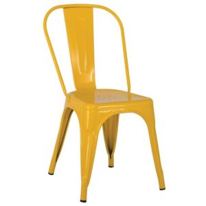 RELIX Καρέκλα, Μέταλλο Βαφή Κίτρινο 44x49x84cm Ε5191,9MW.