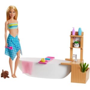 Mattel Barbie: Wellness - Fizzy Bath Doll Playset (GJN32).
