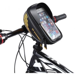 Wozinsky Bicycle Front Frame Handlebar Bag Touch Screen Phone Holder black (WBB18BK).