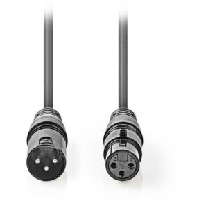 NEDIS COTG15010GY200 Balanced XLR Audio Cable XLR 3-Pin Male - XLR 3-Pin Female NEDIS.