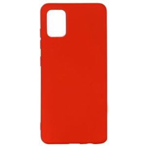 Θηκη Liquid Silicone για Samsung Galaxy A31 Κοκκινη. (0009095611)