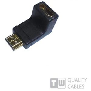 HDMI Male WS-CAHM01f To HDMI Female Γωνία 90Μοιρών 16236