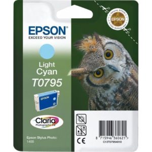 Epson Μελάνι Inkjet T0795 Light Cyan (C13T07954010) (EPST079540).