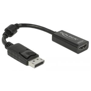 DELOCK αντάπτορας DisplayPort 1.1 σε HDMI 61849, passive, 1080p, μαύρος 61849.