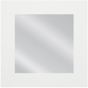 ArteLibre Καθρέπτης Τοίχου AAINA Λευκό Μοριοσανίδα/Γυαλί 90x90cm.( 3 άτοκες δόσεις.)