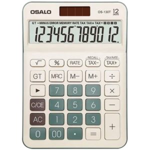 OSALO Αριθμομηχανή λογιστική γραφείου 12 ψηφίων OS-130T