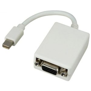 POWERTECH αντάπτορας Mini DisplayPort σε VGA CAB-DP015, 0.20m, λευκός CAB-DP015.