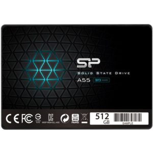SILICON POWER SSD A55 512GB, 2.5, SATA III, 560-530MB/s 7mm, TLC SP512GBSS3A55S25.( 3 άτοκες δόσεις.)