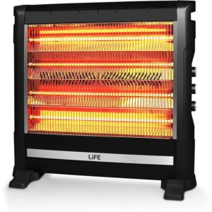 LIFE VESTA Quartz heater 2800W,with fan and humidifier LIFE.( 3 άτοκες δόσεις.)