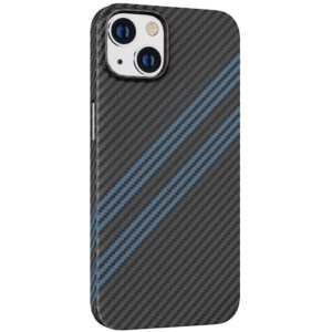 Θήκη Hoco Slim Kevlar Texture για Apple iPhone 14 Plus Μαύρο Μπλε.